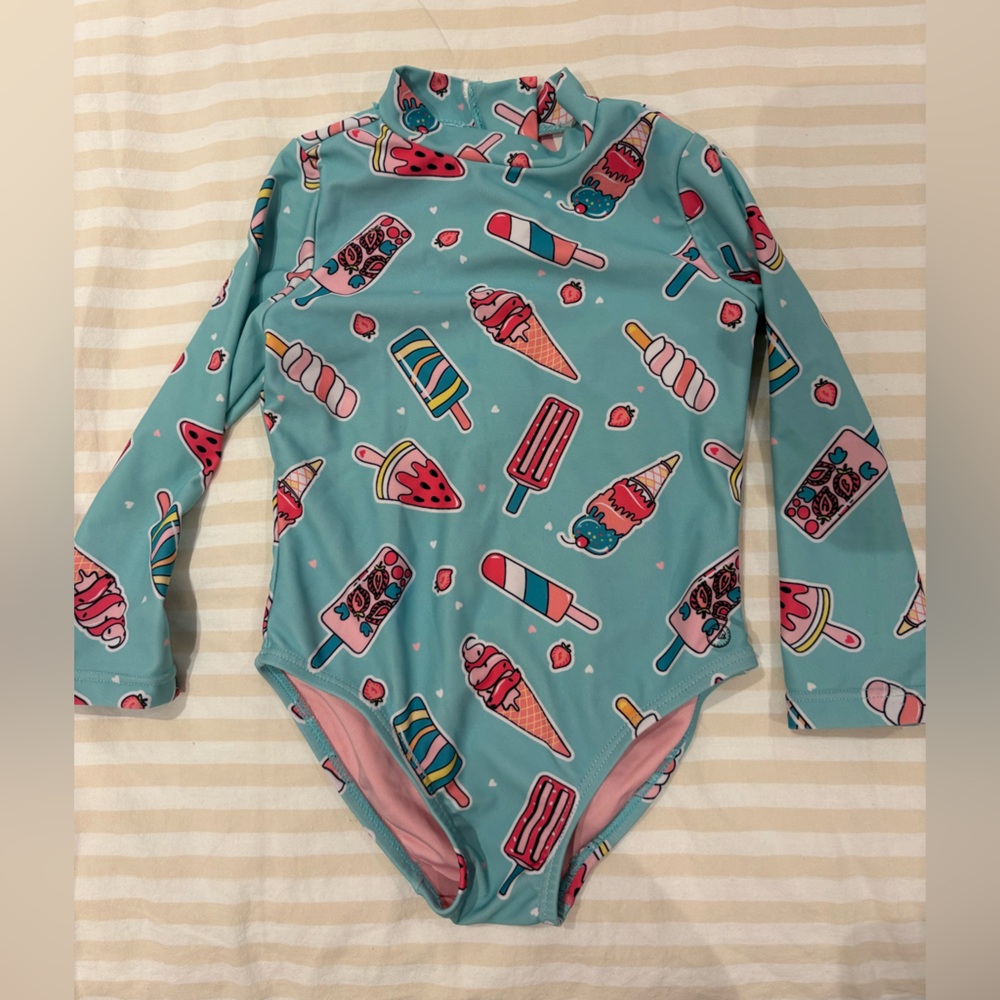Cat & Jack Kids Swimwear - Blue with Ice Cream Print